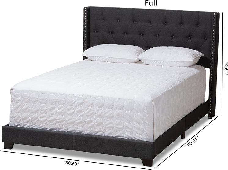 Wholesale Interiors Beds - Brady Queen Bed Charcoal Gray