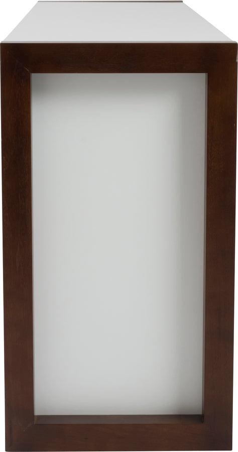 Euro Style Buffets & Cabinets - Manon Sideboard Matte White & Dark Walnut