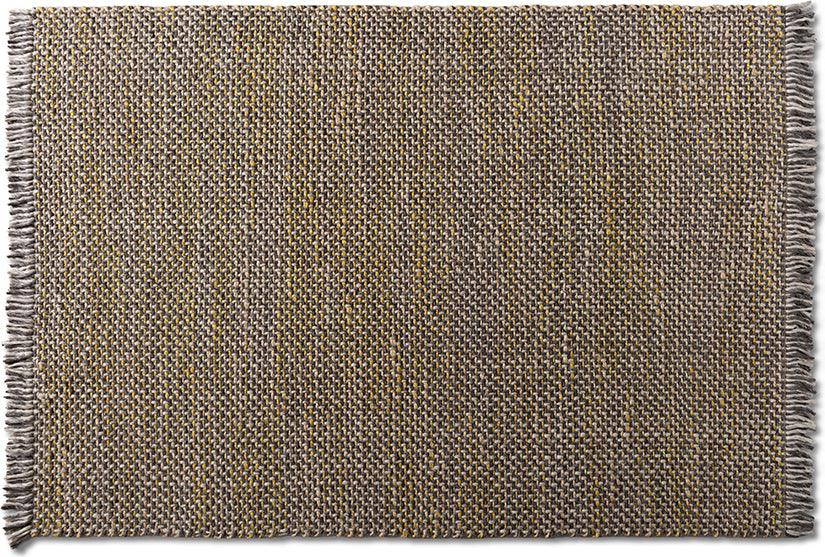 Wholesale Interiors Indoor Rugs - Nurten Modern and Contemporary Yellow and Gray Handwoven Hemp Blend Area Rug