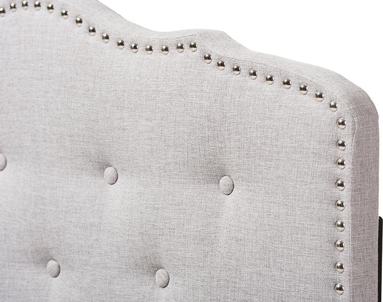 Wholesale Interiors Headboards - Lucy Modern and Contemporary Greyish Beige Fabric Twin Size Headboard