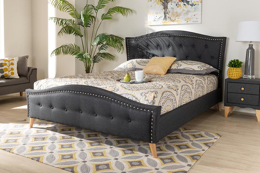 Wholesale Interiors Beds - Felisa King Bed Charcoal