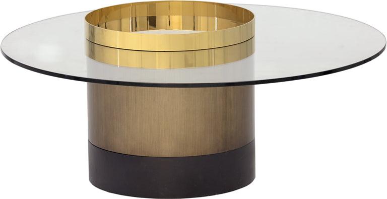 SUNPAN Coffee Tables - Haru Coffee Table Gold Glass
