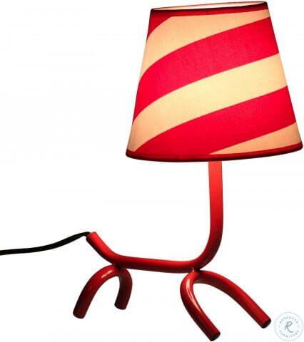 Lumisource Table Lamps - Woof Modern Table Lamp in Red and White