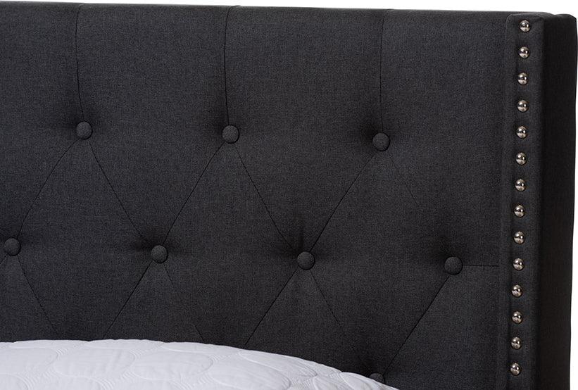 Wholesale Interiors Beds - Brady Queen Bed Charcoal Gray