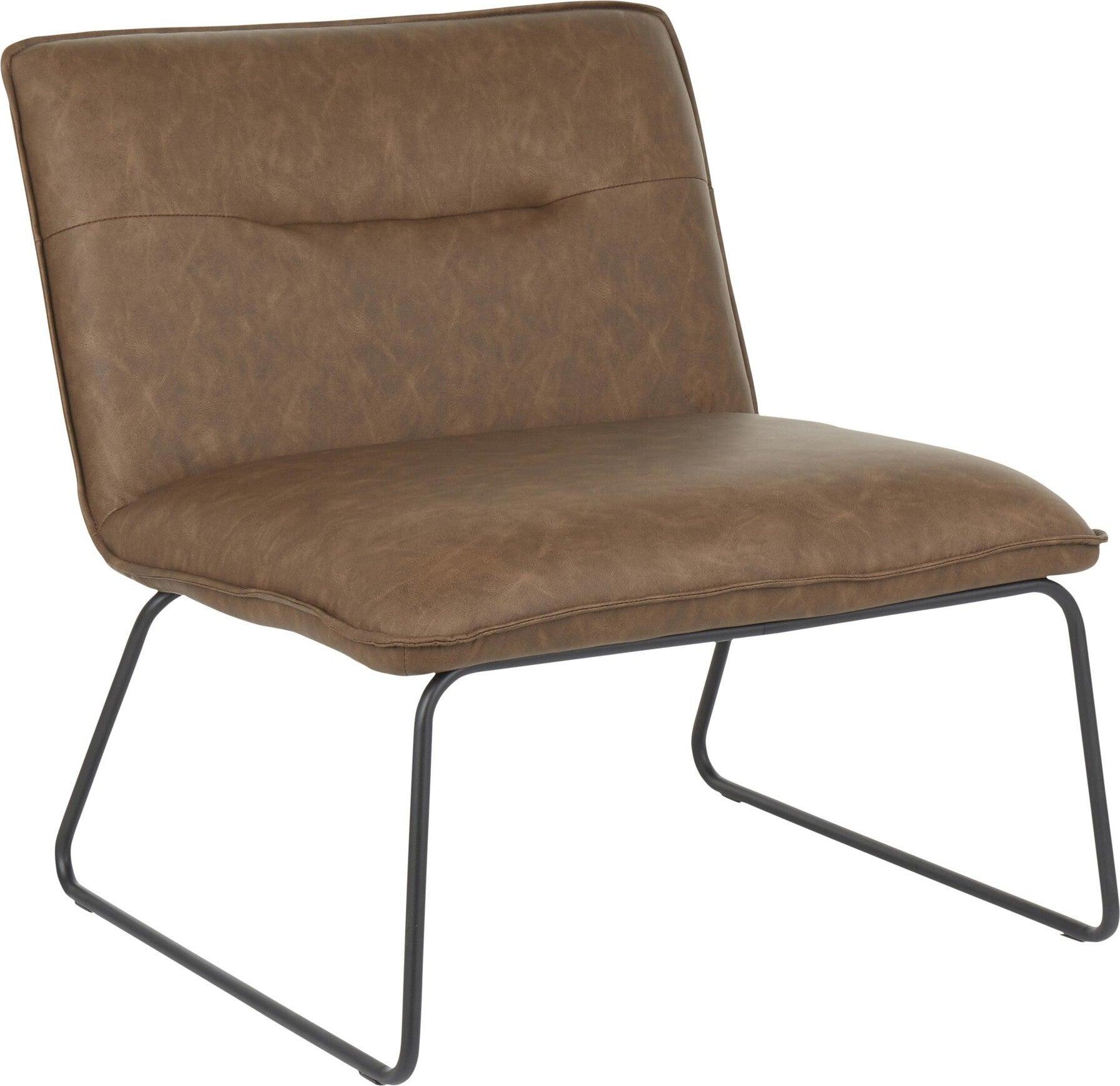 Lumisource Accent Chairs - Casper Accent Chair Black & Espresso
