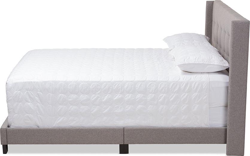 Wholesale Interiors Beds - Lisette Queen Bed Gray