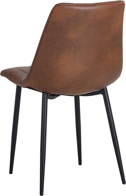 SUNPAN Dining Chairs - Drew Dining Chair - Black - Bravo Cognac (Set of 2)