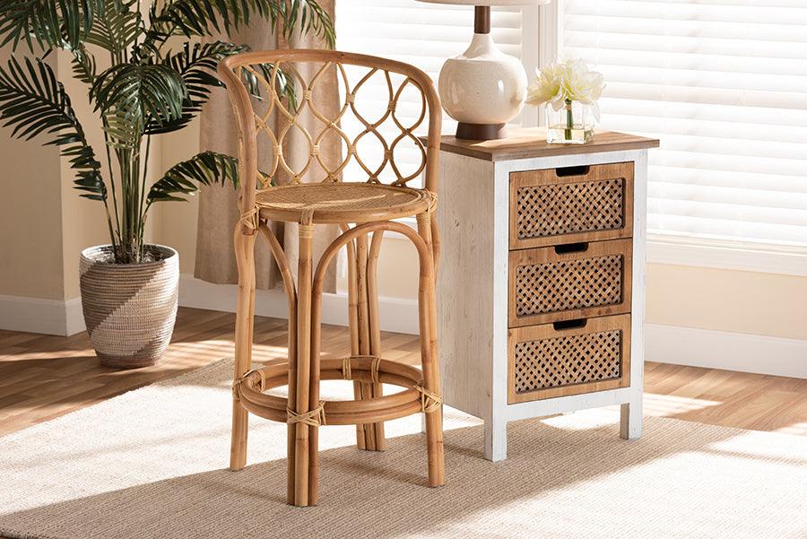 Wholesale Interiors Barstools - Diana Natural Finished Rattan Counter Stool