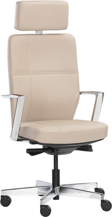 SUNPAN Task Chairs - Dennison Office Chair Cream Leather