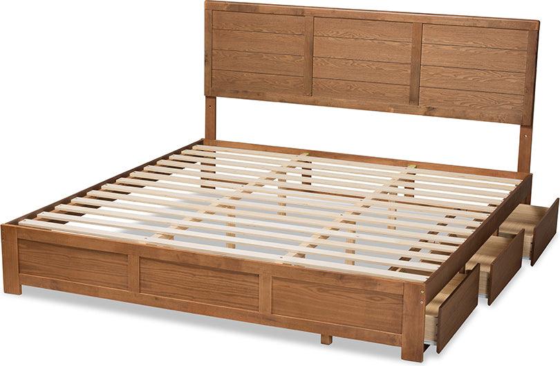 Wholesale Interiors Beds - Lisa King Storage Bed Ash Walnut