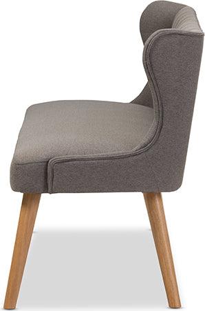 Wholesale Interiors Benches - Melody 62.8" Settee Bench Gray & Natural