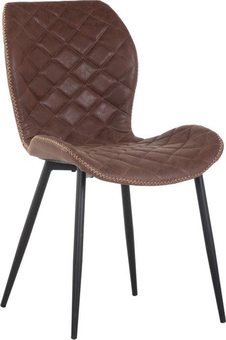 SUNPAN Dining Chairs - Lyla Dining Chair - Black - Antique Brown (Set of 2)