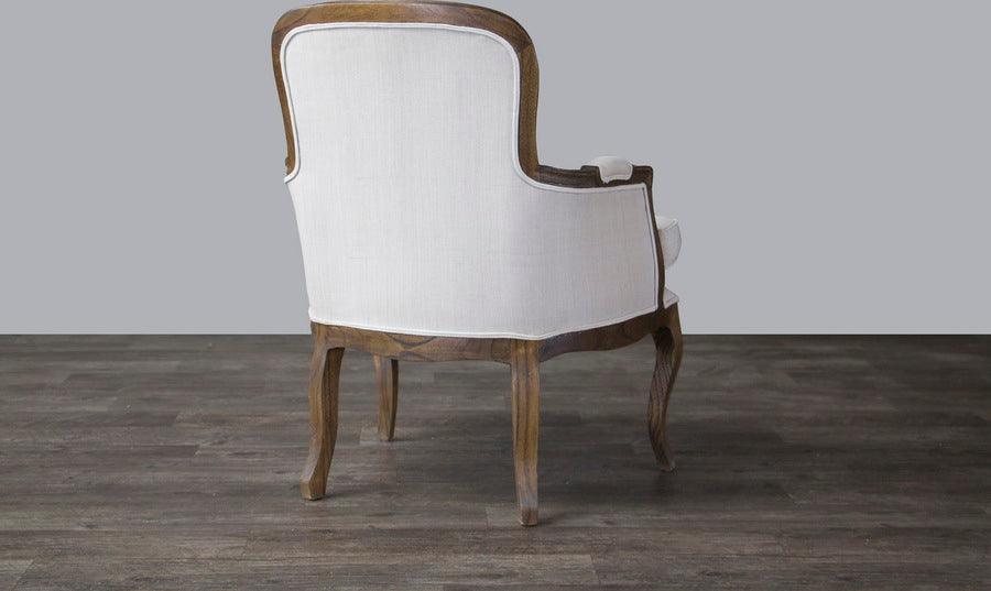 Wholesale Interiors Accent Chairs - Napoleon Traditional French Accent Chair-Ash