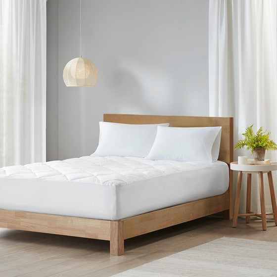 Olliix.com Mattress Protectors - Anti-Microbial Mattress Pad White