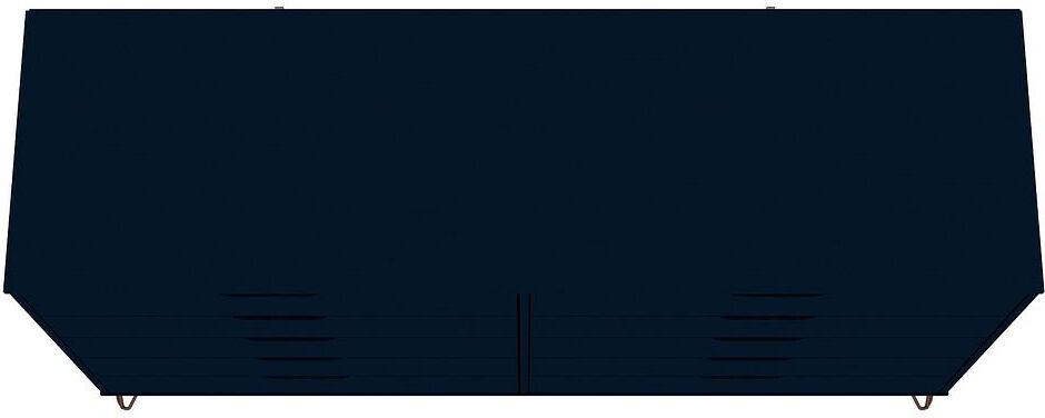Manhattan Comfort Bedroom Sets - Rockefeller 3 Piece Bedroom Set Tatiana Midnight Blue