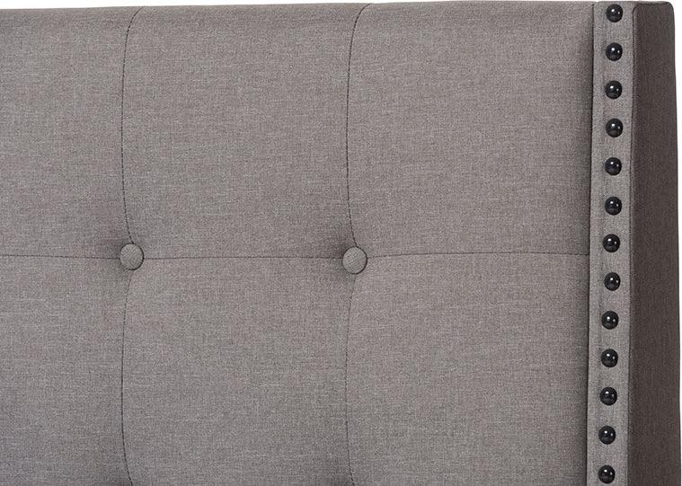 Wholesale Interiors Beds - Georgette Queen Bed Light Gray