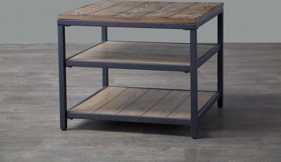 Wholesale Interiors Side & End Tables - Caribou Wood and Metal End Table