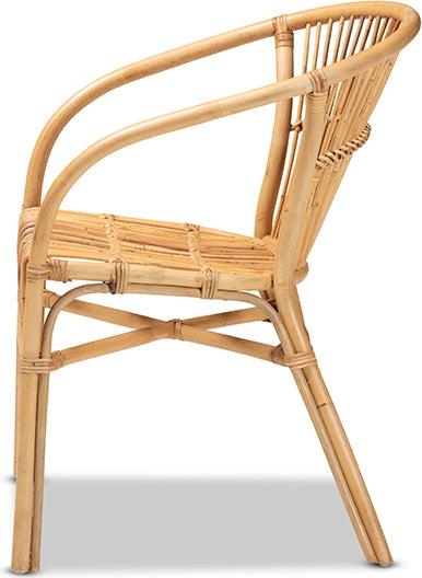 Wholesale Interiors Dining Chairs - Murai Modern Bohemian Natural Brown Rattan Dining Chair
