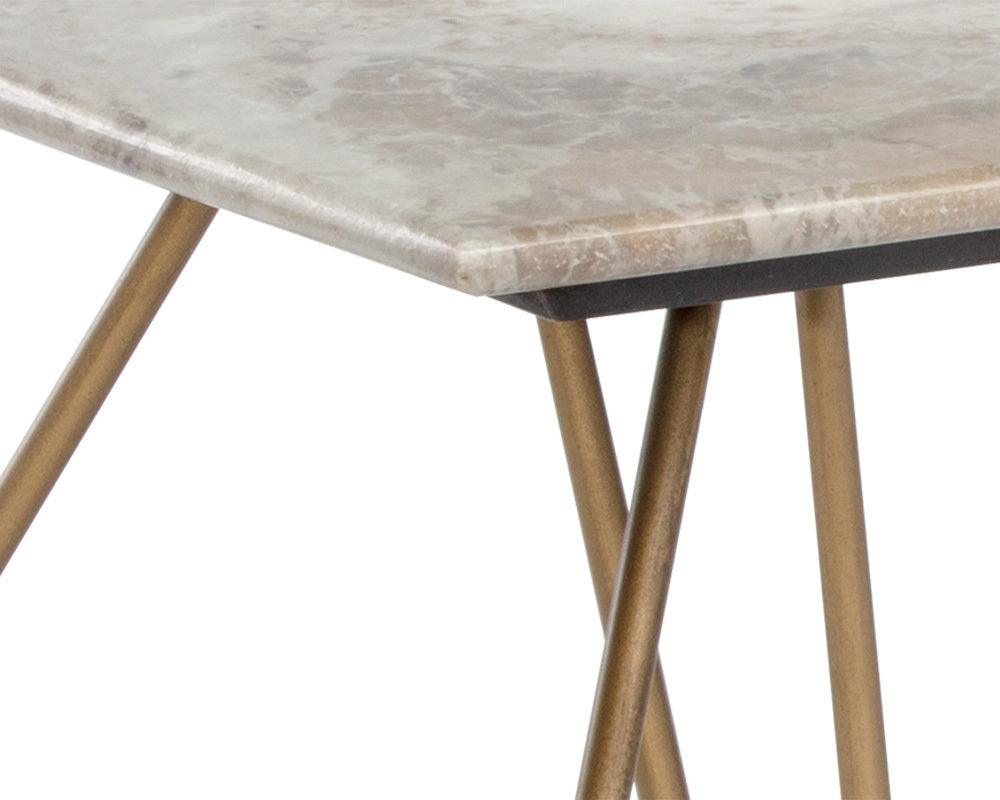 SUNPAN Coffee Tables - Ursula Coffee Table Gray & Antique Brass