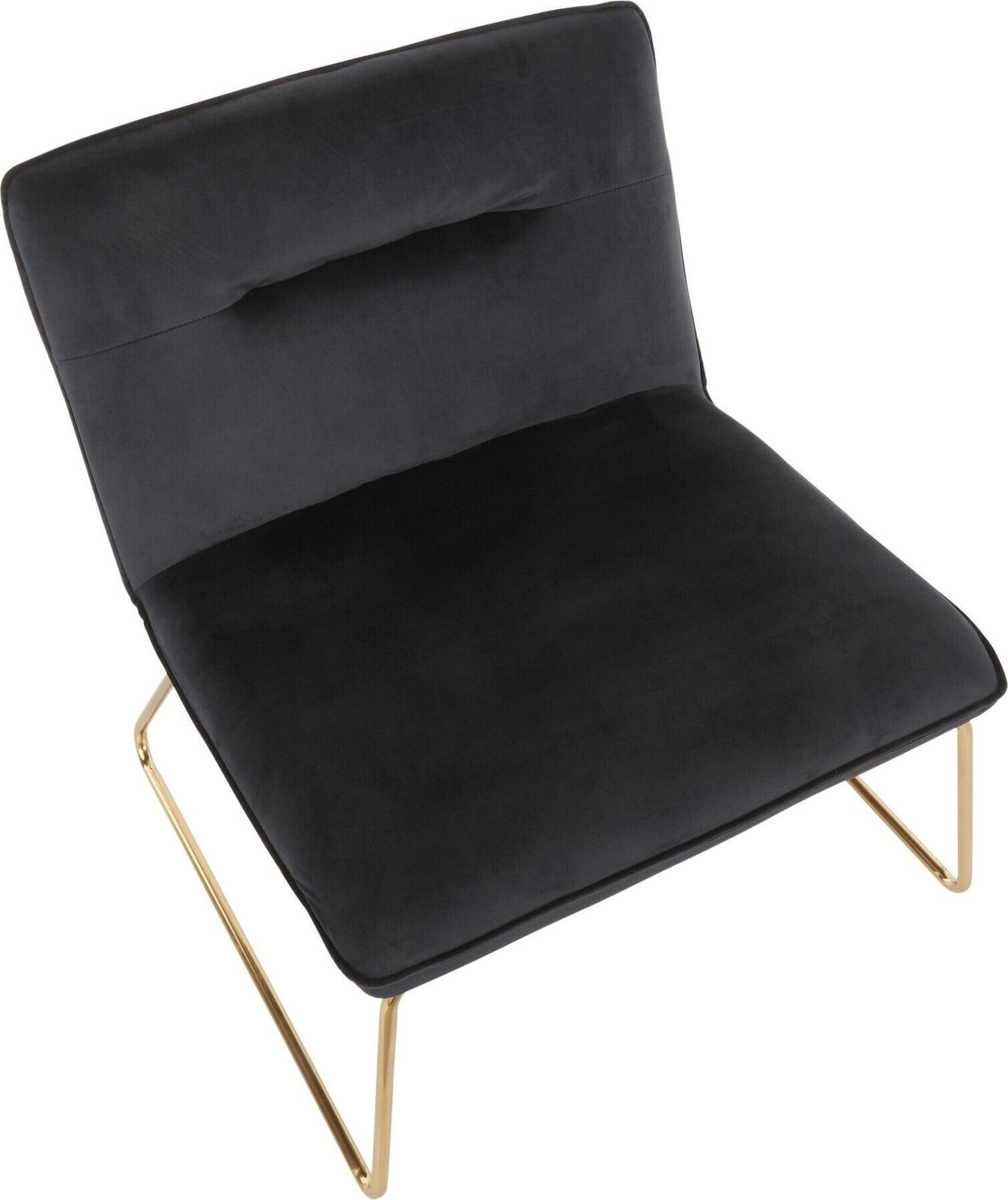 Lumisource Accent Chairs - Casper Accent Chair Gold & Black