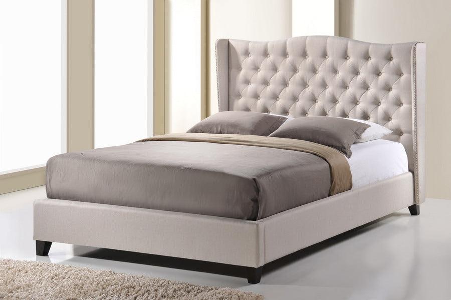 Wholesale Interiors Beds - Norwich King Bed Light Beige