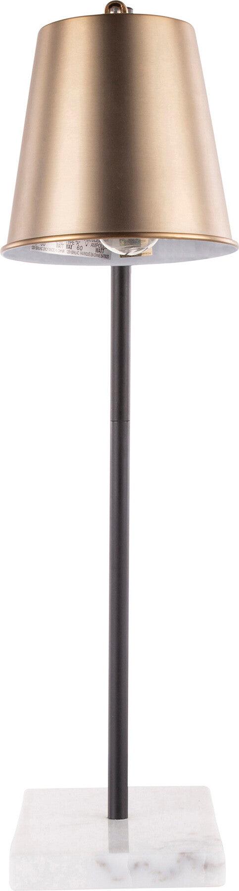 Lumisource Table Lamps - Metric Table Lamp White White & Black