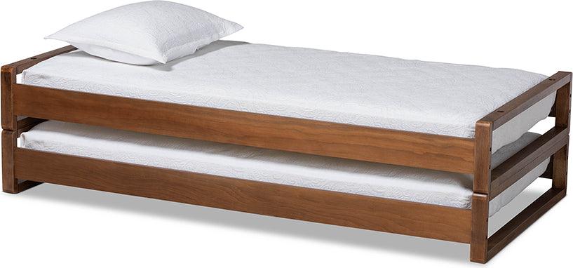 Wholesale Interiors Beds - Klara Twin to King Bed Walnut