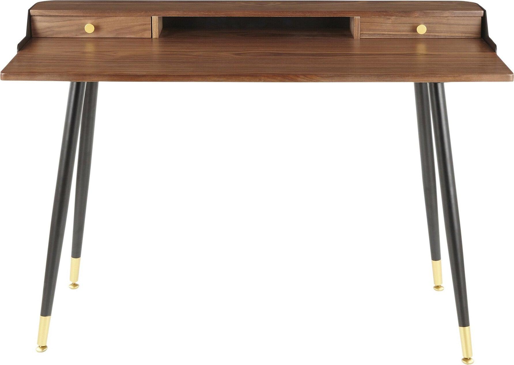 Lumisource Desks - Harvey Desk Black & Gold