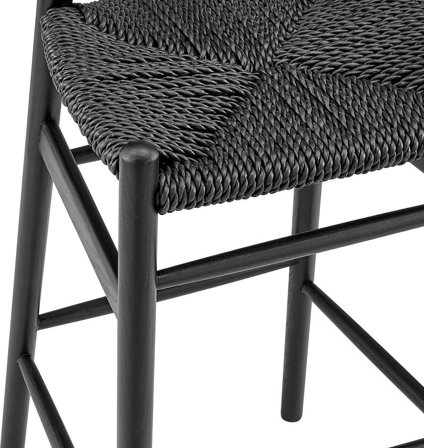 Euro Style Barstools - Evelina Outdoor Bar Stool Black