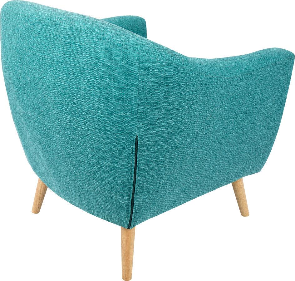 Lumisource Accent Chairs - Rockwell Mid Century Modern Accent Chair in Teal