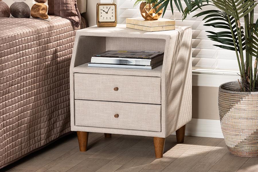 Wholesale Interiors Nightstands & Side Tables - Claverie Nightstand Beige