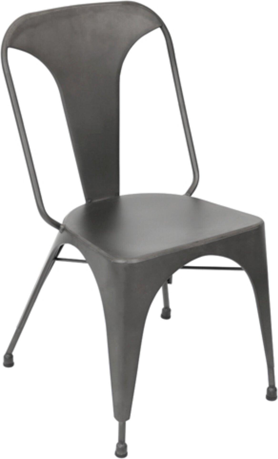 Lumisource Dining Chairs - Austin Industrial Dining Chair in Matte Grey (Set of 2)