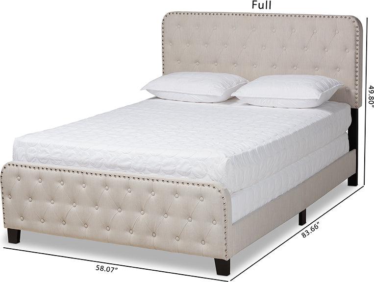 Wholesale Interiors Beds - Annalisa Queen Bed Beige & Black