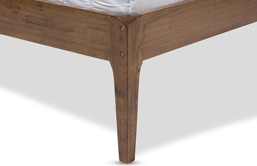 Wholesale Interiors Beds - Ember King Bed Light Gray/Walnut Brown