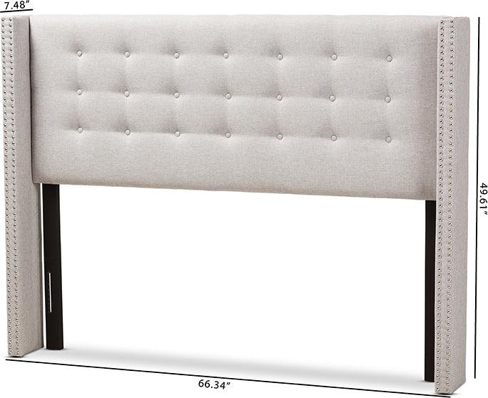 Wholesale Interiors Headboards - Ginaro King Headboard Grayish Beige