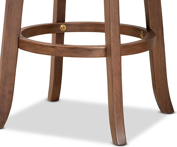 Wholesale Interiors Barstools - Adams Bar Stool Gray & Walnut Brown