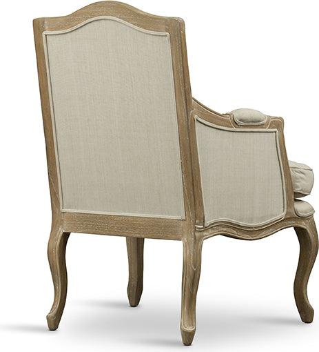 Wholesale Interiors Accent Chairs - Nivernais Wood Traditional French Accent Chair