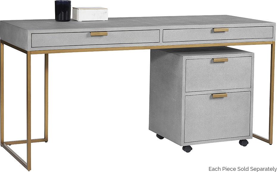 SUNPAN Desks - Jiro Desk - Grey Shagreen