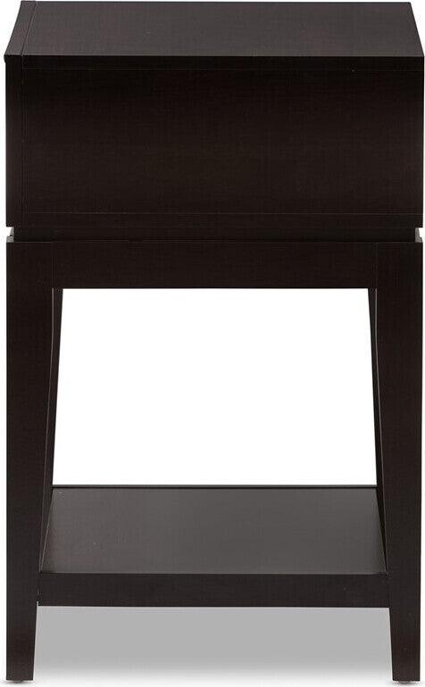 Wholesale Interiors Nightstands & Side Tables - Morgan Nightstand Dark Brown