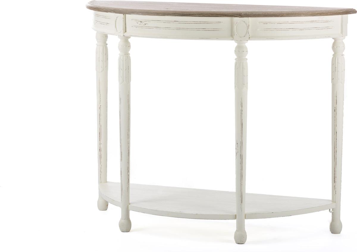 Wholesale Interiors Consoles - Vologne Traditional White Wood French Console Table