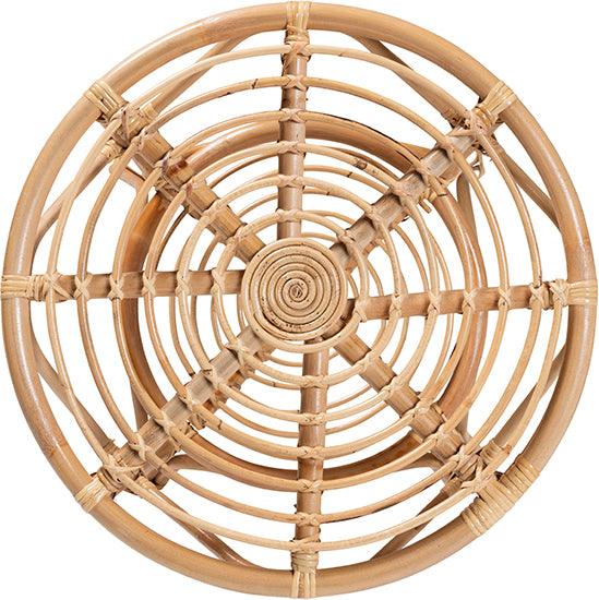 Wholesale Interiors Coffee Tables - Cariel Modern Bohemian Natural Brown Rattan Coffee Table