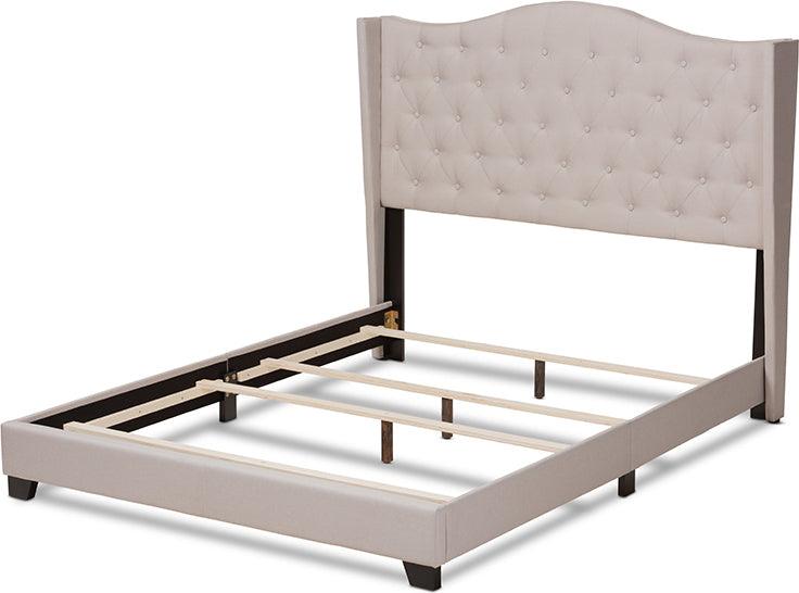 Wholesale Interiors Beds - Alesha Queen Bed Beige