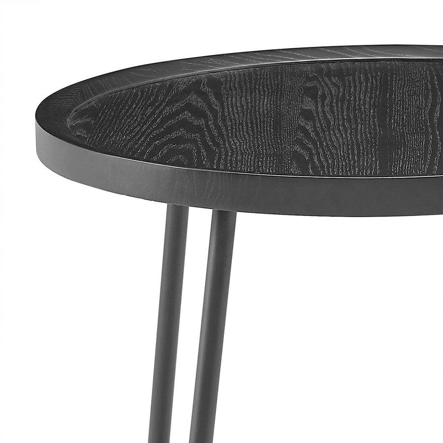 Euro Style Side & End Tables - Niklaus 22" Round Side Table Black