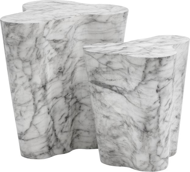 SUNPAN Side & End Tables - Ava End Table - Large - Marble Look