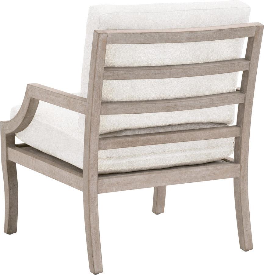Essentials For Living Accent Chairs - Stratton Club Chair Natural Gray Beech & Boucle Snow
