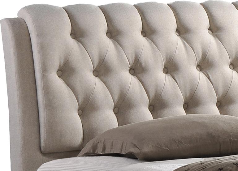 Wholesale Interiors Beds - Ainge King Bed with Storage Light Beige