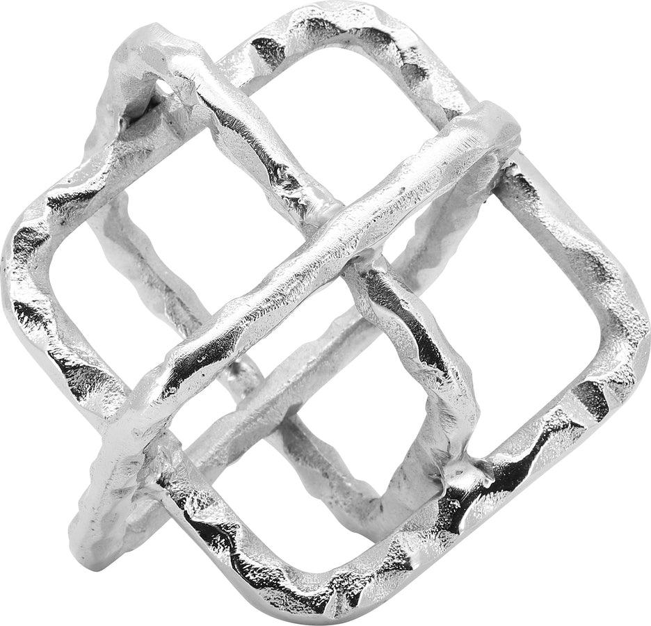 Sagebrook Home Decorative Objects - Metal 8" Square Orbs Silver
