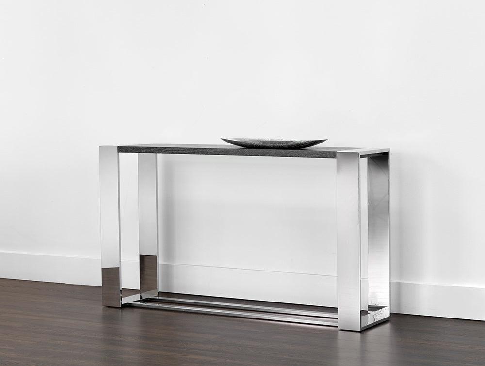 SUNPAN Consoles - Dalton Console Table - Stainless Steel - Grey