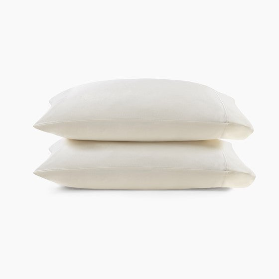 Olliix.com Sheets & Sheet Sets - 500TC Cotton Pillowcases Ivory King