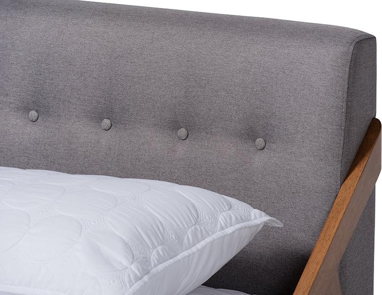 Wholesale Interiors Beds - Sante Full Bed Gray & Walnut